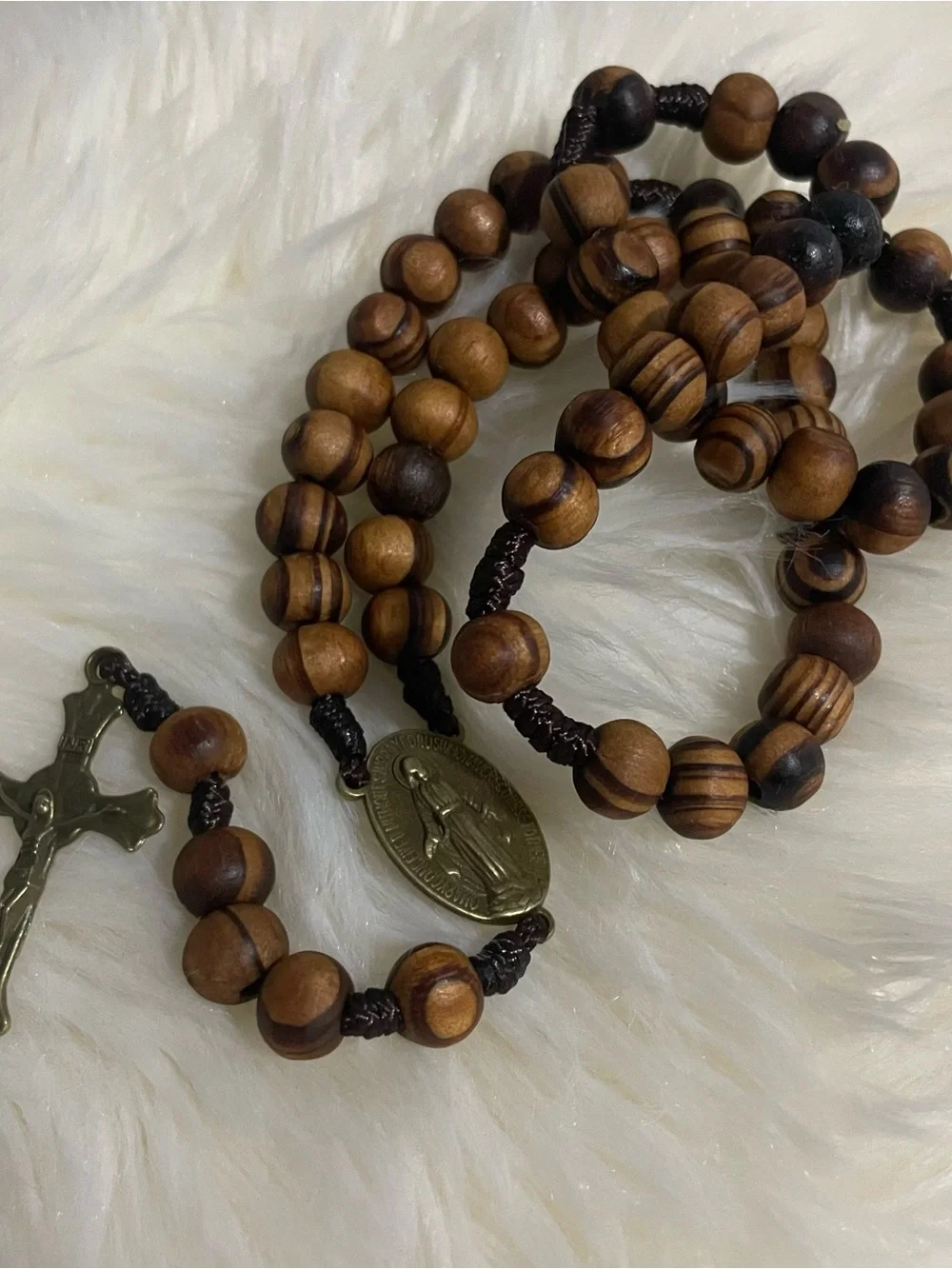 Handmade Wooden Our Lady Of Mt. Carmel Rosary| Catholic prayer beads|